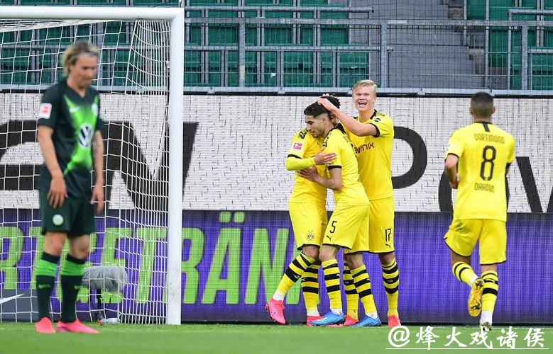 德甲-格雷罗破门阿什拉夫建功 多特2-0客胜狼堡 德甲-格雷罗破门阿什拉夫建功 多特2-0客胜狼堡